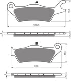 Front and Rear Brake Pads Set: Suzuki GSX-R125 GSX-R 125 (2017-2025)