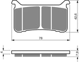 Goldfren AD Brake Pads: AD386 ≈ FA700 / FDB2300