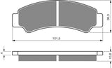 Goldfren AD Brake Pads: AD389 ≈ FA726