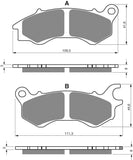 Goldfren AD Brake Pads: AD392 ≈ FA709