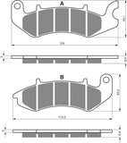 Goldfren AD Brake Pads: AD393 ≈ FA711