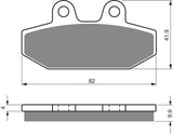 Goldfren AD Brake Pads: AD395 ≈ FA710