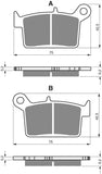 Goldfren AD Brake Pads: AD402 ≈ FA697