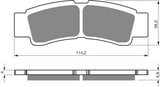 Goldfren AD Brake Pads: AD412 ≈ FA738