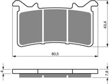 Goldfren AD Brake Pads: AD415 ≈ FA757 / VD192 / FDB2324 / SBS985