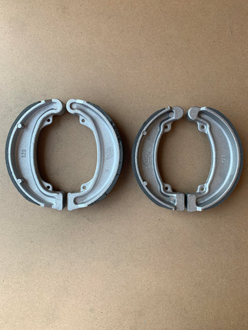 Front and Rear Brake Shoes: Honda CM200 CM 200 (1980-1982)