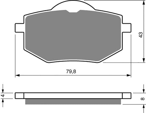 Front Brake Pads: Yamaha XV535 XV 535 (1988-1995)