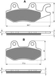 Front Brake Pads: Kawasaki BN125 BN 125 (2001-2009)