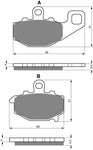 Ceramic Rear Brake Pads: Kawasaki ER-6F ER 6F (2006-2016)