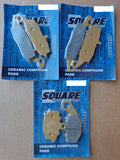 Ceramic Front and Rear Brake Pads Set: Kawasaki ER-6F ER 6F (2006-2016)