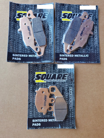 Sintered Metallic Front and Rear Brake Pads Set: Kawasaki ER-6N ER 6N (2006-2016)