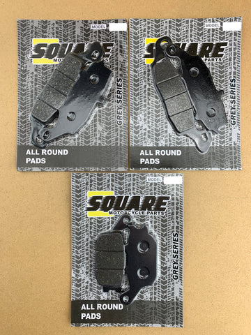 Front and Rear Brake Pads Set: Suzuki SV650 SV 650 (2003-2015)