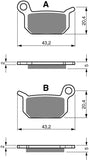 Rear Brake Pads: KTM SX50 SX 50 (2002-2023)