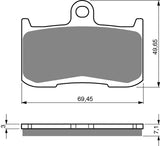 Front Brake Pads Set Kawasaki Z1000 Z 1000 (2003-2006)