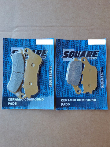 Ceramic Front and Rear Brake Pads Set: Honda CBF500 CBF 500 (2004-2006)