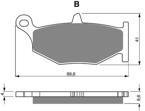Rear Brake Pads: Suzuki GSXR750 GSX-R 750 (2006-2010)
