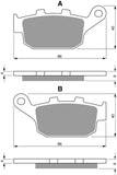 Rear Brake Pads: Honda NC750 NC 750 (2013-2023)