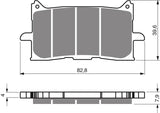 Front Brake Pads: Honda CB125 CB 125 (2015-2024)