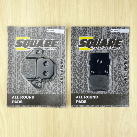 Front and Rear Brake Pads Set: Kawasaki KX80 KX 80 (1988-1996)