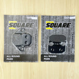 Front and Rear Brake Pads Set: Kawasaki KDX125 KDX 125 (1990-1999)