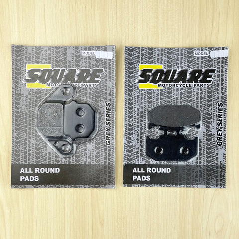 Front and Rear Brake Pads Set: Kawasaki KDX125 KDX 125 (1990-1999)