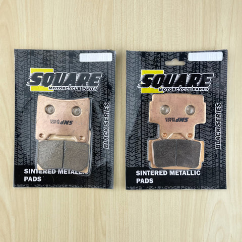 Sintered Metallic Front and Rear Brake Pads Set: Yamaha TZR125 TZR 125 (1990-1992)