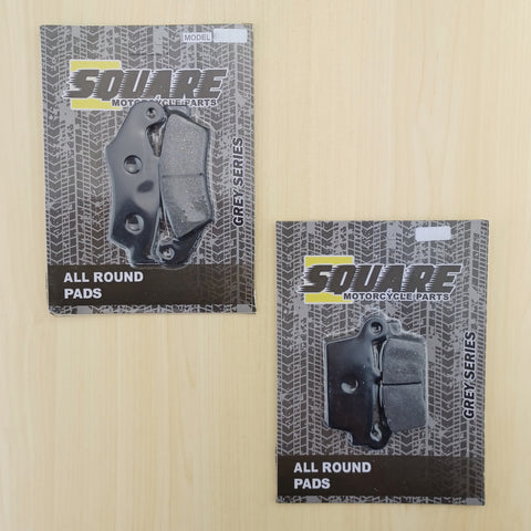 Front and Rear Brake Pads Set: Yamaha WR400 WR 400 (1999-2002)