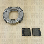 Front Brake Pads and Rear Brake Shoes: Honda CG125 CG 125 (2004-2008)
