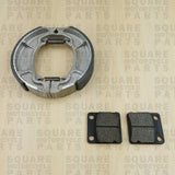 Front Brake Pads and Rear Brake Shoes: Honda CG125 CG 125 (2004-2008)