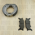 Front Brake Pads and Rear Brake Shoes: Yamaha XV125 XV 125 (1997-2000)