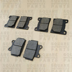 Front and Rear Brake Pads Set: Yamaha FZR400 FZR 400 (1986)
