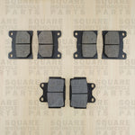 Front and Rear Brake Pads Set: Yamaha FZR400 FZR 400 (1986)