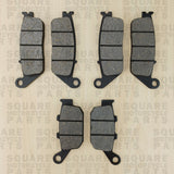 Front and Rear Brake Pads Set: Honda CB400 CB 400 (1992-1998)