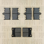 Front and Rear Brake Pads Set: Suzuki GSXR400 GSX-R 400 (1988-1990)