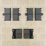 Front and Rear Brake Pads Set: Suzuki GSXR400 GSX-R 400 (1988-1990)