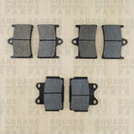 Front and Rear Brake Pads Set: Yamaha FZR400 FZR 400 (1989-1994)