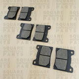 Front and Rear Brake Pads Set: Yamaha FZR600 FZR 600 (1989)