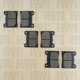 Front and Rear Brake Pads Set: Yamaha FZR600 FZR 600 (1989)