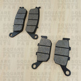 Front and Rear Brake Pads Set: Honda CBR250 CBR 250 (1988-1989)