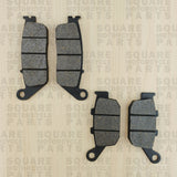 Front and Rear Brake Pads Set: Honda CBR250 CBR 250 (1988-1989)