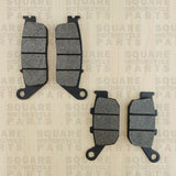 Front and Rear Brake Pads Set: Honda NTV600 NTV 600 (1988-1991)