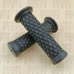 Cafe Racer / Scrambler Handlebar Grips 22mm 7/8" - BLACK